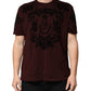 Maroon DG Crown Floral Crewneck Men T-shirt