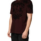 Maroon DG Crown Floral Crewneck Men T-shirt
