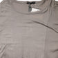 Gray Two Tone Cotton Round Neck Short Sleeves T-shirt
