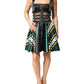 Multicolor Sleeveless A-line Dress