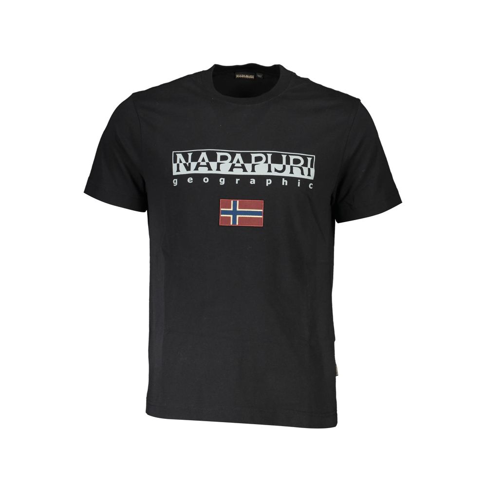 Black Cotton Men's T-Shirt
