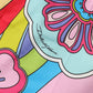 Multicolor Graphic High Waist Bermuda Shorts