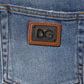 Blue Washed Cotton Skinny Denim Trouser Jeans