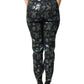 BlueGreen Floral Metallic Slim Trouser Pants