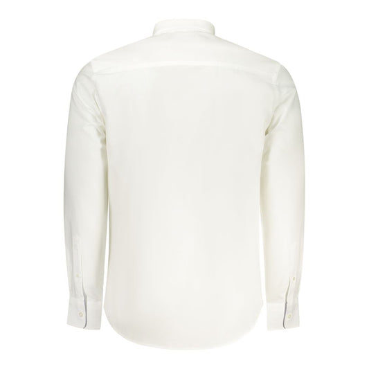 White Cotton Men Shirt