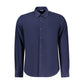 Blue Cotton Men's Shirt