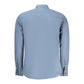 Blue Cotton Men Shirt