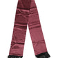Maroon Silk Satin Fringes Neck Foulard Scarf