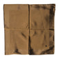 Brown Logo Silk Men Square Handkerchief Scarf