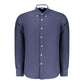 Blue Cotton Men's Shirt