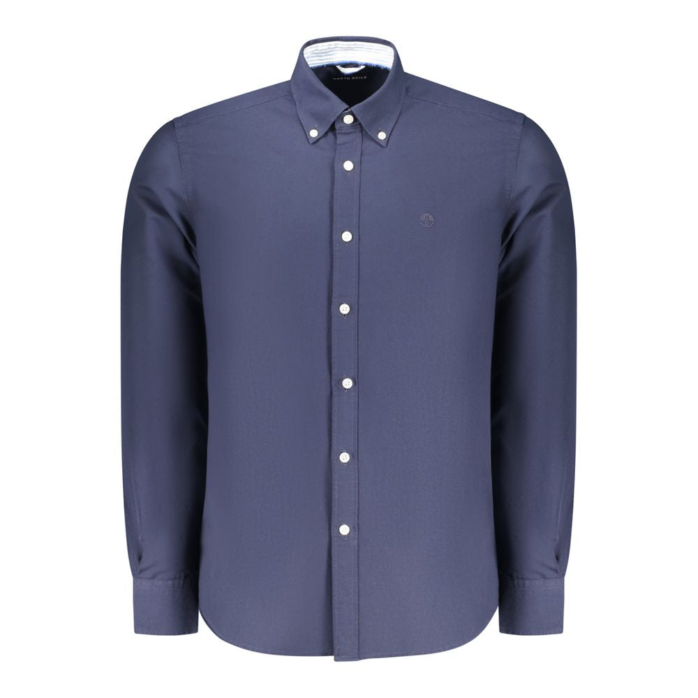 Blue Cotton Men's Shirt