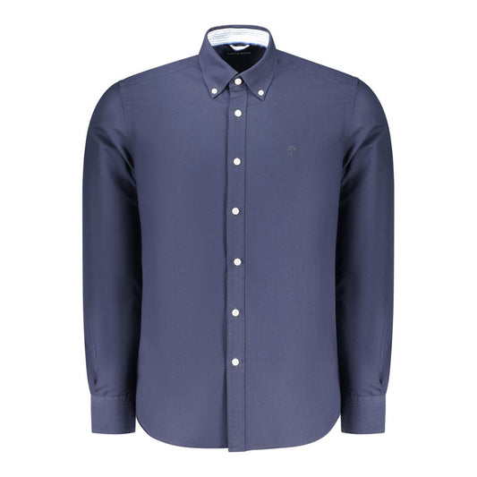 Blue Cotton Men's Shirt