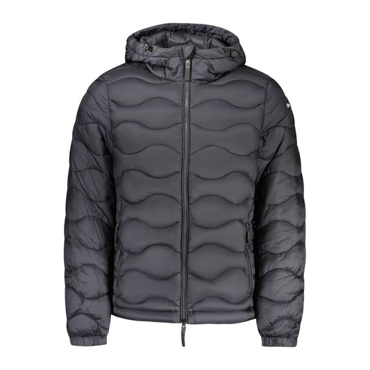 Black Polyamide Men's Jacket