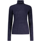 Blu Viscosa Donna Maglia