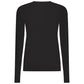 Black Viscose Women Sweater