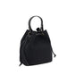Black Fabric Backet Bag