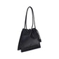 Black Calf Leather Bos Taurus Handbag