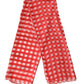 Red Checkered Stole Neck Wrap Shawl Scarf