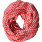 Red Checkered Silk Neck Wrap Shawl Scarf