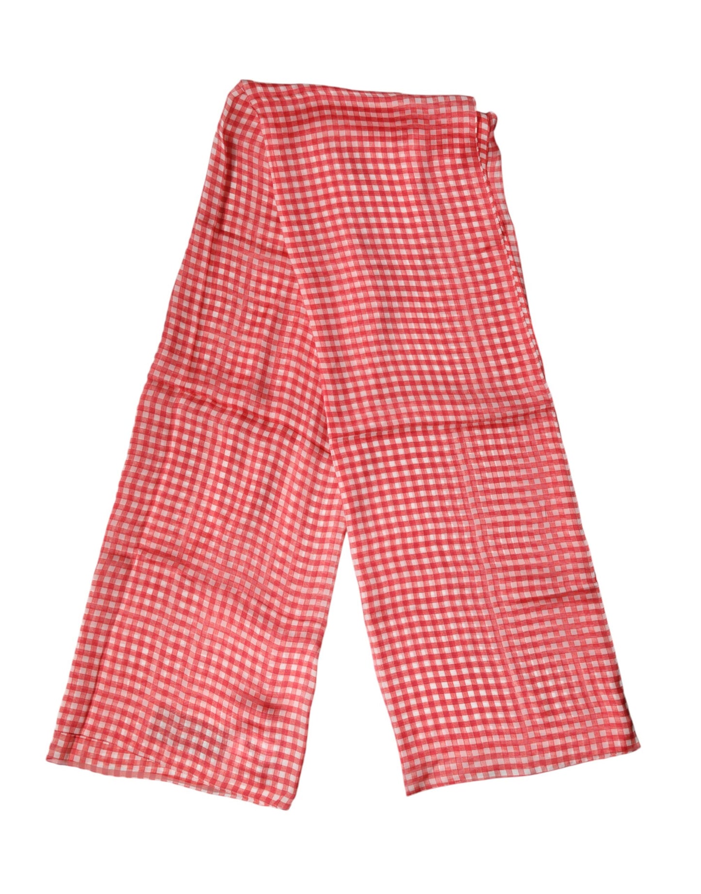 Red Checkered Plaid Neck Wrap Shawl  Scarf