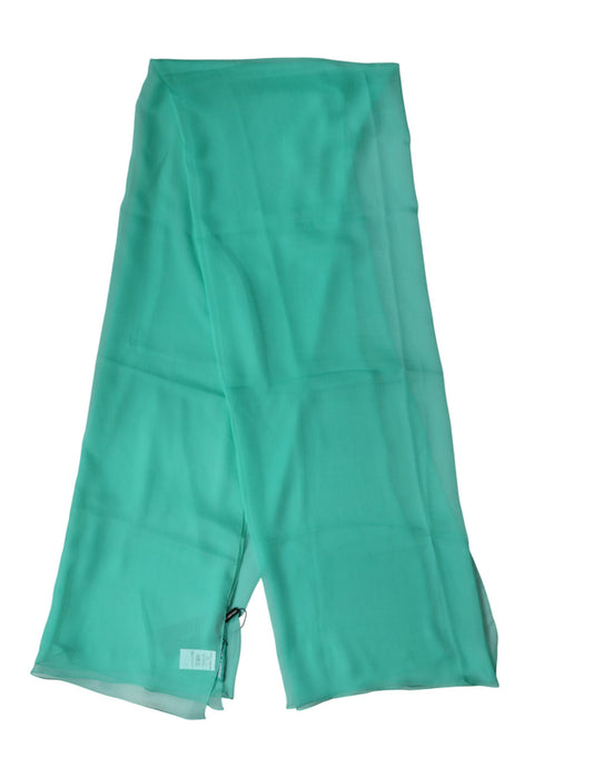 Teal Stole Silk Neck Wrap Shawl Men Scarf