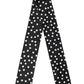Scarf Black Polka Dot Silk Neck Wrap Foulard