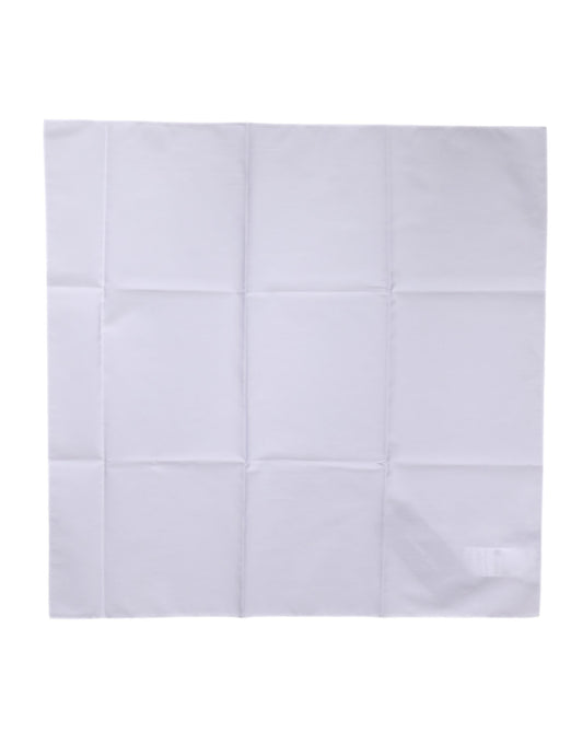 White Silk Lace Stole Square Foulard  Scarf