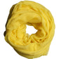 Yellow Silk Stole Neck Wrap Shawl Men 200cm x 130cm Scarf