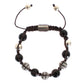 Elegant Black Silver Beaded Bracelet