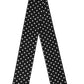 Black Polka Dot Neck Wrap Foulard 150cm x 12.5cm  Scarf