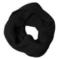 Black Cashmere Knit Neck Wrap Shawl 202cm x 26cm  Scarf