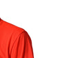 Neon Orange Polyester Crew Neck Men T-shirt
