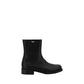 Black Calf Leather Bos Taurus Ankle Boots