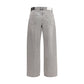 Gray Cotton Relaxed Fit Jeans