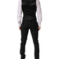 Black Wool Single Breasted 3 Piece Men Suit
