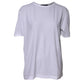 White Cotton Crew Neck Short Sleeves T-shirt