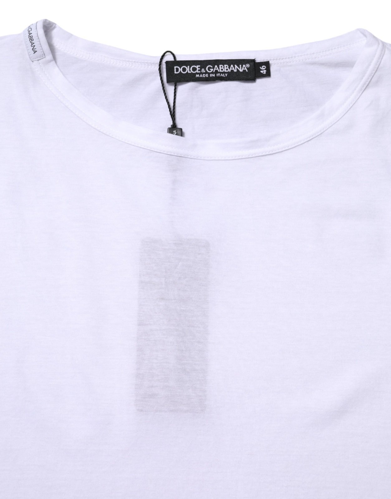 White Cotton Crew Neck Short Sleeves T-shirt