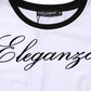 White Eleganza Cotton Crew Neck Tee T-shirt