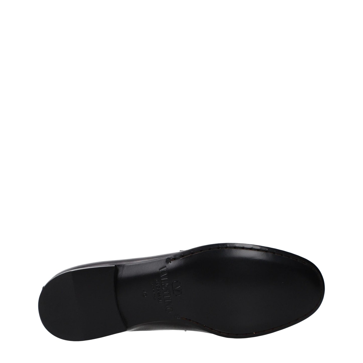 Black Leather Slip-On Loafers