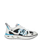 White Fabric Athletic Sneakers