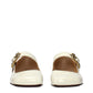 Beige Leather Ballet Flats