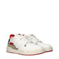 White Leather Low Top Sneakers