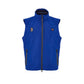 Blue Polyester Sleveless Jacket
