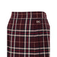 Bordeaux Wool Mini Skirt