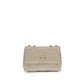 Beige Calf Leather Bos Taurus Shoulder Bag