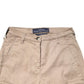 Beige Lyocell Skinny High Waist Chino Casual Pants