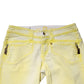 Yellow Cotton Bootcut Low Waist Denim Trouser Jeans