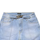 Light Blue Washed High Waist Bootcut Denim Jeans