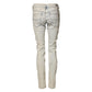 White Mid Waist Skinny Denin Casual Cotton Trouser Jeans