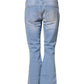 Light Blue Washed High Waist Bootcut Denim Jeans